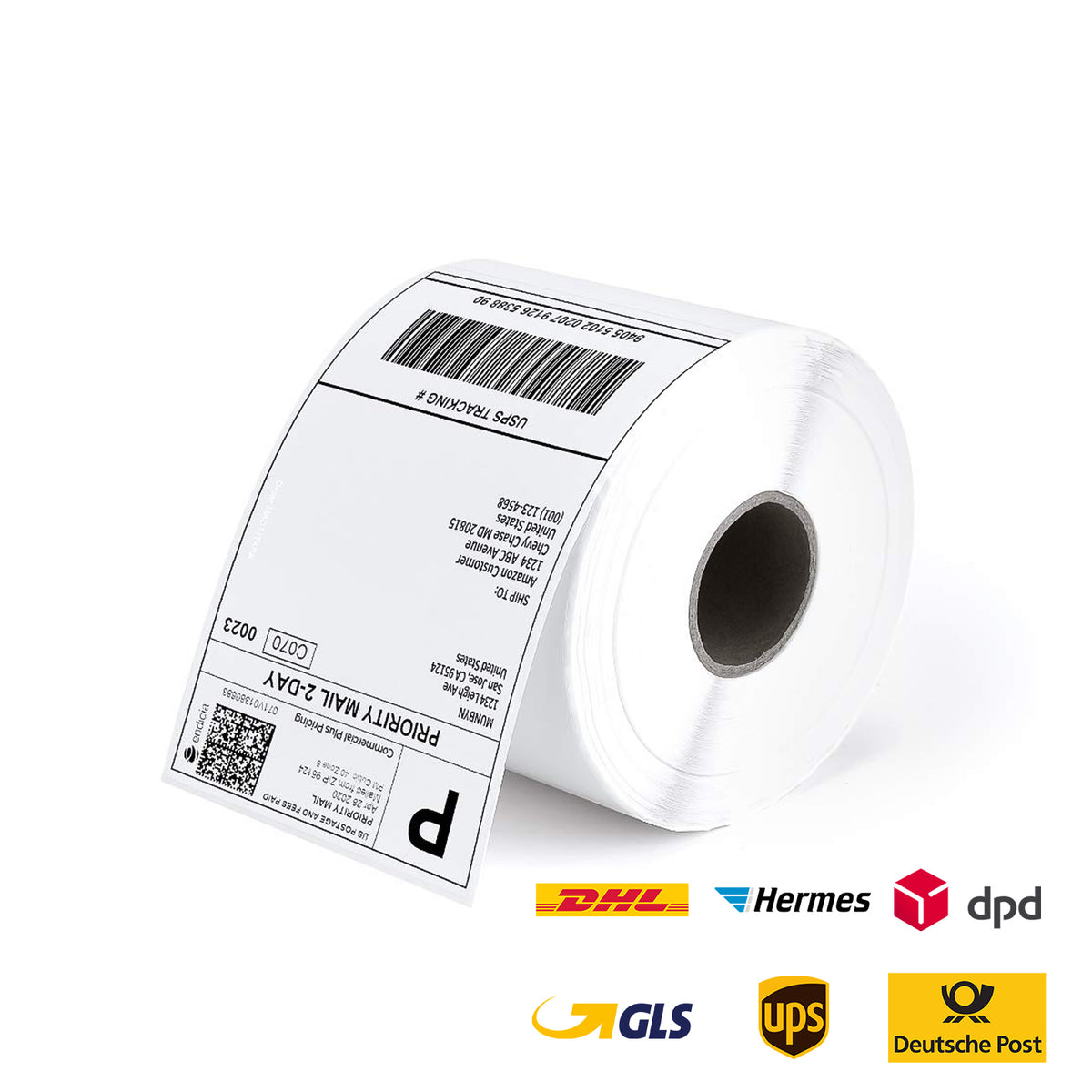 MUNBYN 4" x 6" Versandetiketten auf Rolle für Paketversand