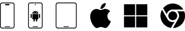 Set of smartphone icons including Android, Apple, and others on a white background