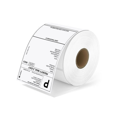 MUNBYN 4" x 6" Versandetiketten auf Rolle für Paketversand