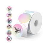 MUNBYN 2" Pink Gradient 6-in-1 Thermal Labels for Small Businesses