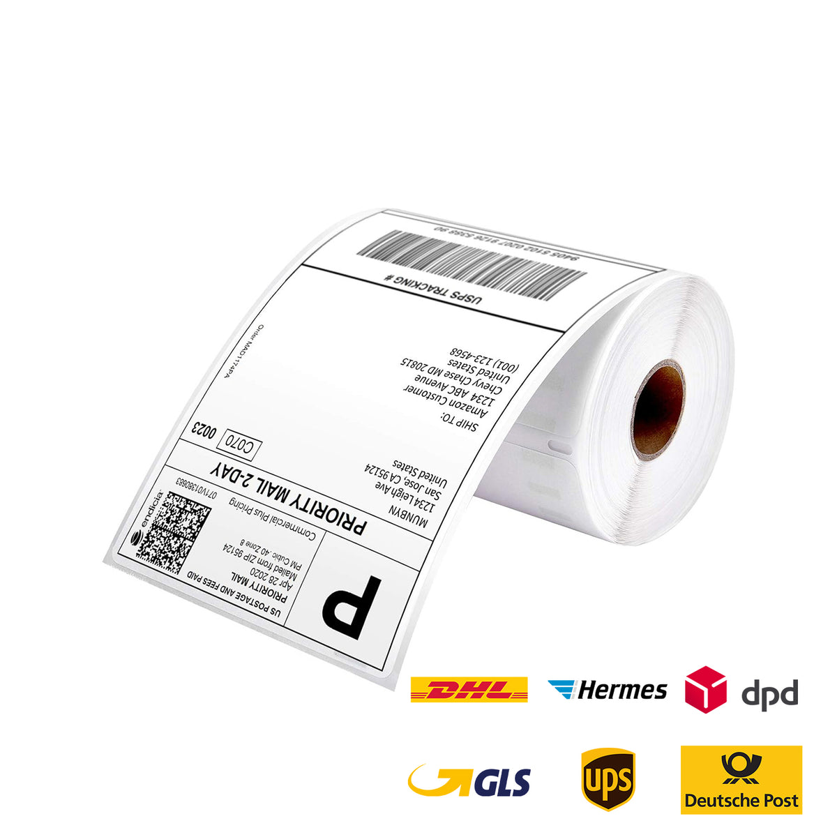 MUNBYN 4" x 6" Thermo-Versandetiketten für Paketversand