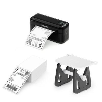 MUNBYN RW402B Bluetooth Thermodrucker Kit für tägliche Versandetiketten
