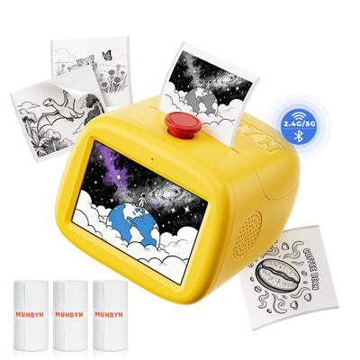 MUNBYN Sticker SP01 AI-Aufkleberdrucker mit Sprachsteuerung für Kinder – Kreatives Geschenk