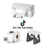 MUNBYN RealWriter 403B Bluetooth thermische labelprinter & transparante labels TikTok productlabeling elegante set